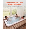 thumbnail image 4 of KFFKFF 1.5 HP Spa Pump, 110V Circulation Pump for Hot Tubs and Bathtubs, 1.5-Inch Port, 107.5 GPM Max Flow, 54.13 ft/16.5 m Max Head Lift, 110-120V 60Hz, 4 of 9