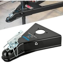 Nilight Class III A-Frame Trailer Coupler with Security Latch&Chain fits 2-Inch Hitch Ball for Pickup Trucks, RV, Boat, Camper, 5000LBS Capacity, Black Powder Coated