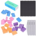 thumbnail image 1 of EeaseMX 1 juego de 40 limas de uñas, cepillos duraderos, pulidores, lijadoras, limas de uñas, herramientas artísticas, cubos de esponja., 1 of 7