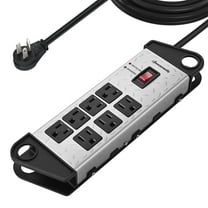 DEWENWILS Metal Power Strip, 8-Outlet Heavy Duty Surge Protector