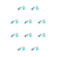 thumbnail image 1 of Riwesomey candado juguete accesorio de enseñanza accesorios de bricolaje tamaño compacto capacidad manual sensorial educación temprana suministros Azul claro 10piezas Riwesomey CBP373916, 1 of 5