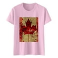 thumbnail image 1 of Camisas de Manga Corta para las Mujeres Impresión de Manga Corta Cuello Redondo, Camisa Casual de Poliéster para las Mujeres, Lavado de Manos, 1 of 7