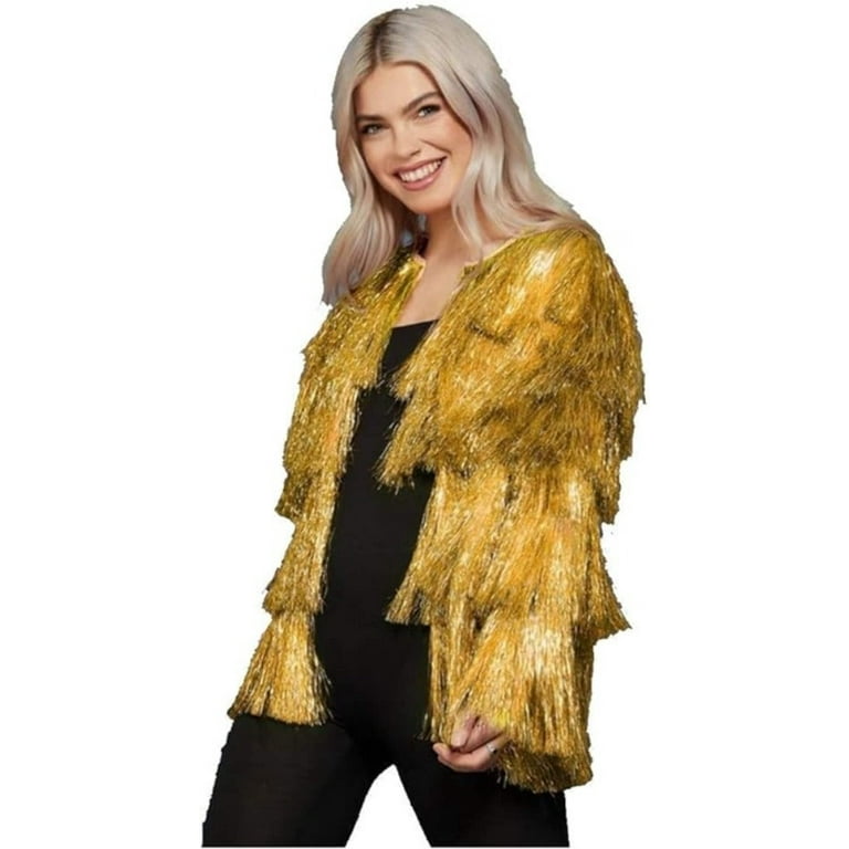 Fever Tinsel Festival Jacket Adult Rainbow Fever Tinsel Festival Jacket Adult Rainbow