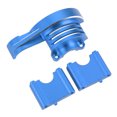 thumbnail image 4 of Cubierta protectora de engranaje principal de aluminio, cubierta de engranaje principal de metal de repuesto para coche TRAXXAS SLEDG de 4 ruedas motrices 1/8 RC, color azul, 4 of 14