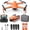 Orange, variant on HHD A6 Pro GPS Drone for Beginners with 2K Camera, 2.4G Wifi Live Transmission, 40 Minutes Flight Time