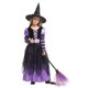 thumbnail image 3 of Vestido de bruja negra Rongrui para Halloween, diseño de rayas de estilo terror para niños y adultos., 3 of 4