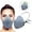 As shown-One Size, variant on Yokan Reusable Face Gas Mask for Work Protection, Adjustable Respirator for Chemical, Paint and Welding, Soft Silicone, Anti-Gas, Anti-Dust, Comfortable and Easy to Wear