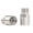 silver, variant on 1Pair Bike Pedals Extenders Adapter Replacement Alloy Road Street Bicycles Pedals Extension Bolts Spacers Easy to Use