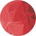 thumbnail image 1 of Ahgly Company Tapis Rond Lavable en Machine Intérieur Transitionnel Rouge, 3 Pieds Rond, 1 of 7