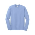 thumbnail image 6 of Gildan Men’s Heavy Cotton Long Sleeve T-Shirt, Crew Neck Classic Fit Tee, Carolina Blue, 6-Pack, S, 6 of 7