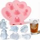 thumbnail image 2 of Lindos moldes de silicona for cubitos de hielo de animales del océano, 6 formas de dibujos animados for bebidas, chocolate y gelatina, 2 of 2