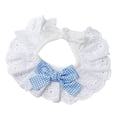 thumbnail image 1 of Milaget Cat Bib Adjustable Cute Bow Pet Scarf for Photo Birthday Parties Celebration blue L, 1 of 9