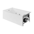 thumbnail image 2 of Avancer 60" x 36" Left-Hand Drain Rectangular Alcove Whirlpool Bathtub with Apron, 2 of 13