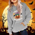 thumbnail image 2 of Weebloom Halloween Boys Girls Hoodies Winter Hooded Sweatshirt With Pumpkin Print Warm Fleece Pullover Cozy Kids Ages 4-14 Hoodie 10-11 Years, 2 of 4