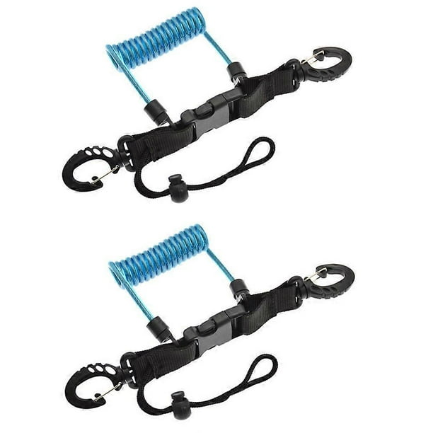 Underwater Equipment Diving Camera Loss Rope BCD Telescopic Lanyard TPU Spring Steel Wire Anti-Lost Rope