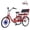 red, variant on MENGFANMIN Electric Trike for Adults,24 inch 3 Wheel Tricycle,700w Brushless Motor, 36V13AH Li-Battery,Tricycles with Seat and Baskets,up to 45 Miles