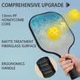 thumbnail image 2 of Pickleball Paddles Set Of 2, Fiberglass Surface, Ice Crystal Print, 4 Balls & Bag, 2 of 5