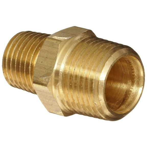 Farfi 1/2 to 3/8 inch Male Brass Threaded Pipe Fitting Connector Tube Accessories