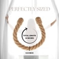 thumbnail image 7 of Elegant Rope Curtain Tie Back - Decorative Holdback for Drapes and Curtains - Perfect for Living Room, Bedroom or Office Decor - Jute, 7 of 7