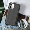 thumbnail image 6 of Case with Clip for iPhone 12 Mini, Nakedcellphone [Black Tread] Kickstand Cover with [Rotating/Ratchet] Belt Hip Holster Holder Combo for Apple iPhone 12 Mini (5.4"), 6 of 10