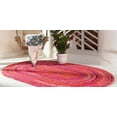 thumbnail image 4 of Traditional Indian Hand Woven Chindi Cotton Rug, Handmade Cotton Fabric Braided Decorative Floor Doorway Multi Color Mat Various Sizes, 4 of 4