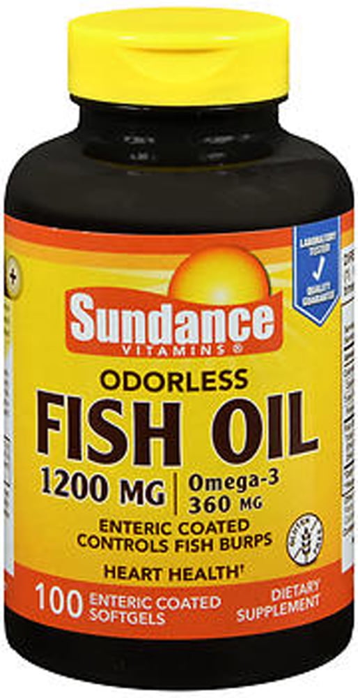 Sundance Fish Oil Supplement 1000mg, Lemon 60 ea