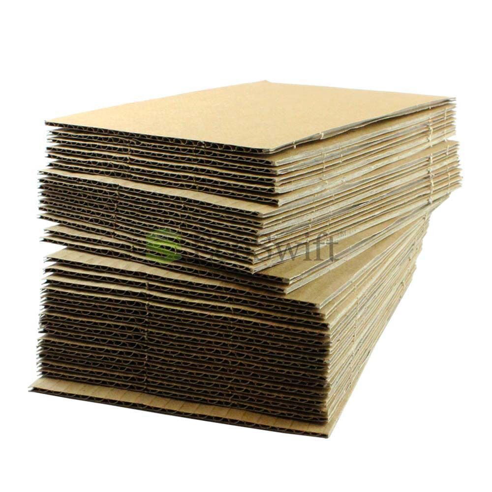 100 11x14 Corrugated Cardboard Pads Inserts Sheet 32 Ect 1/8" Thick 11" X 14" for sale online 
