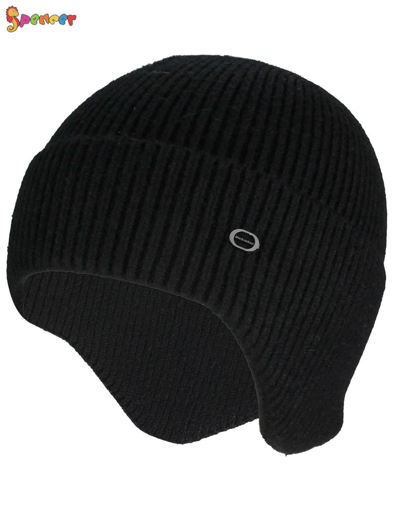Spencer Men Women Winter Knit Earflap Hat Warm Skull Cap