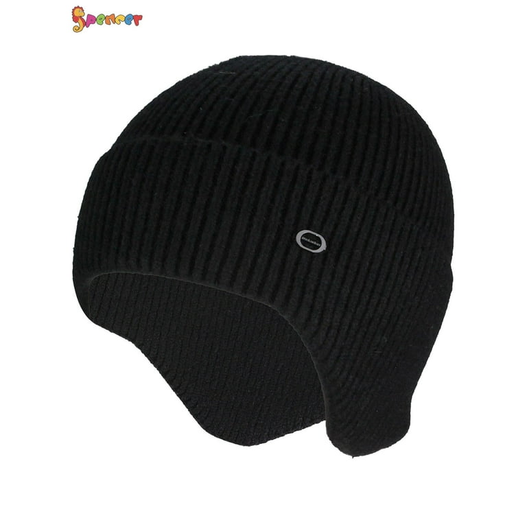 Spencer Men Women Winter Knit Earflap Hat Warm Skull Cap Cuffed Beanie Hat for Outdoor Ski Hiking Spencer Men Women Winter Knit Earflap Hat Warm Skull Cap Cuffed Beanie Hat for Outdoor Ski Hiking
