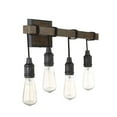 thumbnail image 4 of Savoy House 8-993-4-41 Burgess 4-Light Bath Bar A19 Vanity Wall Fixture 28", 4 of 6