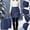 Dark Blue, variant on Women's Puffer Quilted Skirt Elastic Waist Full Side Zip Fall Winter Insulated Down Short Skirts Casual Solid Warm Wrap Mini Dress