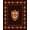 Black, variant on ODIKA 4' x 6' Machine Washable Non-Slip Area Rug, Middle Eastern Medallion High Traffic Rug, Beige, 182272
