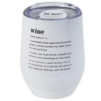 WINE - Wine Drink Tumbler 12oz with Sip Lid Stainless Steel Insulated CUTE FUNNY QUOTES