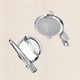 thumbnail image 2 of EeaseMX 100 discos en blanco con pinza de cocodrilo, bandeja de hierro, broche, base de bricolaje, alfileres, biseles para hacer joyas a mano, 2,5 cm, 2 of 8