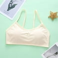 thumbnail image 2 of CYRBOKO Girls Bars 2025, Breathable Soft Comfortable Padded Cotton Training Bras Khaki Size 9-14 T, 2 of 3