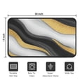 thumbnail image 5 of Black White Gold Wave Marble Pattern Door Rugs,Washable Non Slip Door Mats Indoor,Decorative Door Mats,Entry Mat Indoor for Entrance,Bedroom,Kitchen,Bathroom,30"x17", 5 of 6