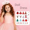 thumbnail image 5 of SHUWND 34 Pack Christmas Style Doll Clothes Including 12 Dresses 12 Headdress and 10 Shawl for 11.5inch Dolls, 5 of 9