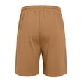 thumbnail image 4 of Tauxra Elastic Waist Casual Shorts for Men with Pockets Side Split Drawstring Relaxed Fit Straight Leg Summer Beach, 4 of 7