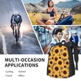 thumbnail image 6 of Fuzoiu Artistic Zebra Print Sunflower Print Large Capacity Backpack,Travel Backpack,Laptop Bag,College School Rucksack Bag,for School, Travel & Outdoor Activities, 6 of 6