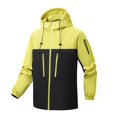 thumbnail image 1 of Veste de Ski pour Hommes, Imperméable, Manteau de Montagne Rigide, Jaune L, 1 of 6
