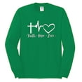 thumbnail image 2 of Wild Bobby, Faith.Hope.Love Heart Beat, Inspirational/Christian, Men Long Sleeve Shirt, Kelly, 3X-Large, 2 of 4