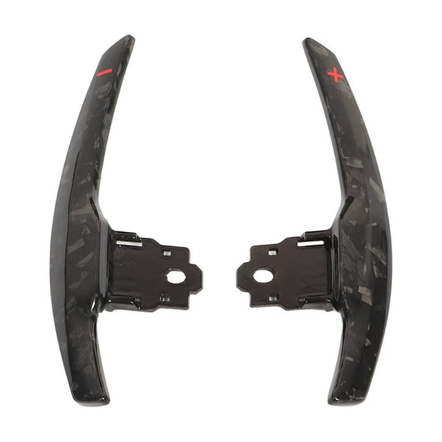 Extension Forged Carbon Fiber Competition Paddle Shifters Set Replacement for F-Chassis F20 F22 F30 F32 M2 M3 M4 M5 Red + ‑