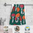 thumbnail image 4 of Autumn Polka Dot Mushroom Hand Towels 2 PCS, Kitchen Towel Ultra Soft and Highly Absorbent,Decorative Fingertip Face Towel for Bathroom Hotel, 28.3"x14.4", 4 of 5