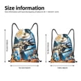 thumbnail image 2 of Goofa The Nightmare Before Christmas Print Drawstring Backpack Bag Sport Gym Sackpack Cinch Bags Drawstring Bags Draw String Sport Bag-Small, 2 of 6