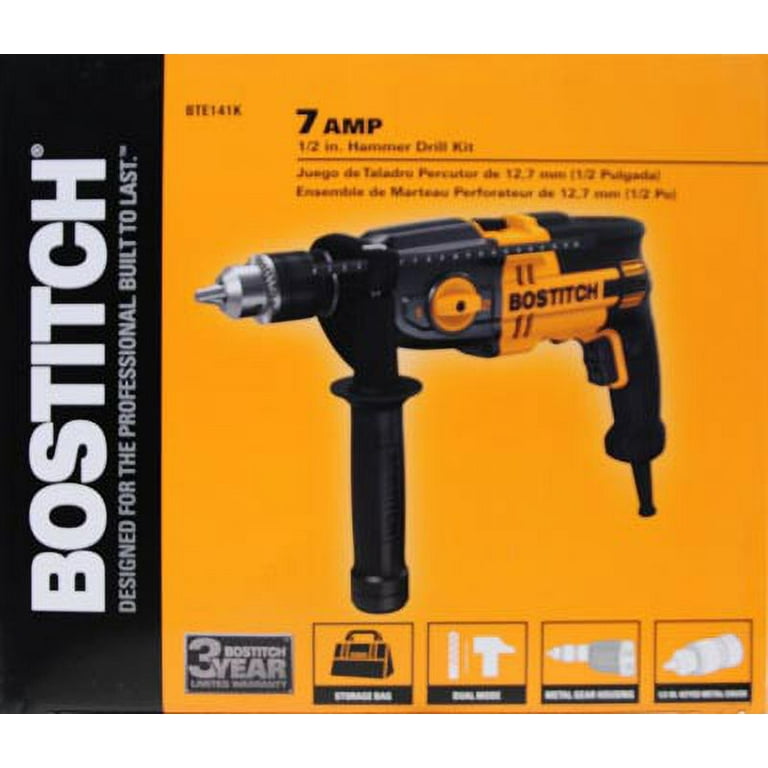 BOSTITCH 7.0 Amp 1 2 Inch Hammer Drill Walmart