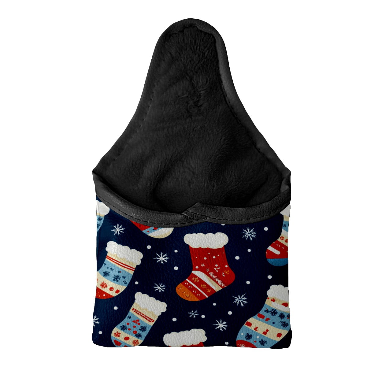 Golf Mallet Putter Cover Premium Leather Waterproof Golf Putter Head Cover with Magnetic Closure Christmas Stockings
