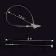 thumbnail image 2 of 3" Plastic Fastener Clear Hang Tag Snap Lock Plastic Tag Fasteners Pin Security Loop for Retail Store Clothing Price Tag Pins (1000 Pcs), 2 of 7
