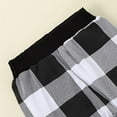 thumbnail image 2 of StylesILove Baby Toddler Boys MAMA'S & DADDY'S BOY Black Long Sleeve T-Shirt, Plaid Pants and Hat 3pcs Fall Winter Outfit (Mama's Boy, 24 Months), 2 of 8