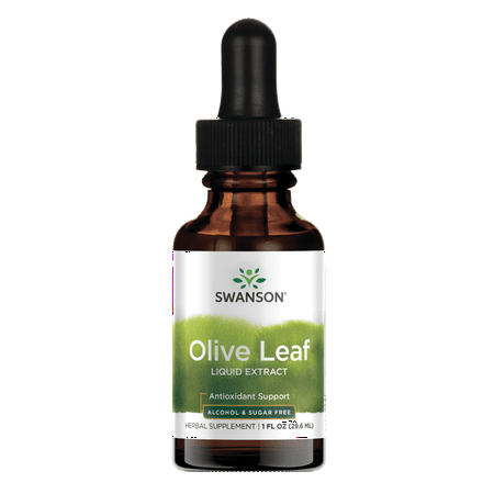 Swanson Olive Leaf Liquid Extract (Alcohol- and Sugar-Free) 1 fl oz Liquid