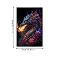 thumbnail image 3 of YiJuHui 5D Diamond Painting, Dragon Rhinestone Paintings for Adults, Full Drill Embroidery Arts, Canvas Wall Decor, Living Room Home Décor, 3 of 6